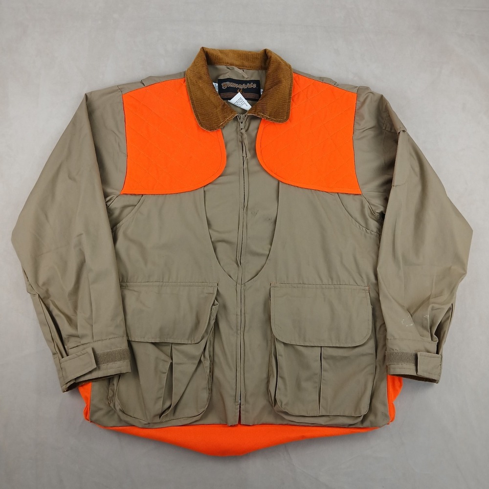 Gamehide Medium Mens Hunting Jacket Safety Full Zip High Visibility‎ 23x27 FLAWS
